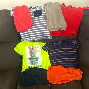 Bundle 4 boys short sets (3)3T (1)4T DKNY,Nautica,Nannette Kids and Carter’s set